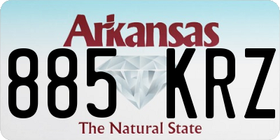 AR license plate 885KRZ