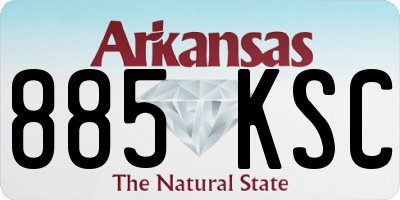 AR license plate 885KSC