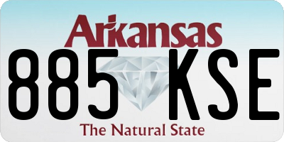 AR license plate 885KSE