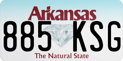 AR license plate 885KSG