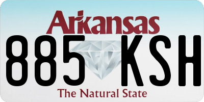 AR license plate 885KSH