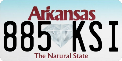 AR license plate 885KSI