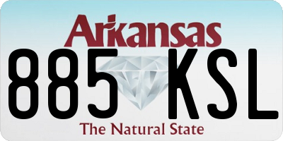 AR license plate 885KSL