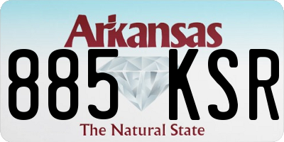 AR license plate 885KSR