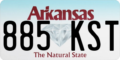 AR license plate 885KST