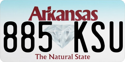 AR license plate 885KSU
