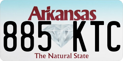 AR license plate 885KTC