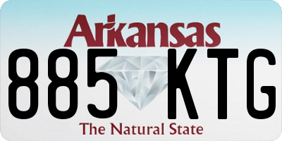 AR license plate 885KTG