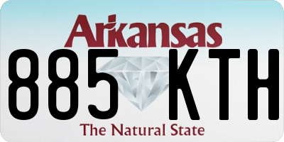 AR license plate 885KTH