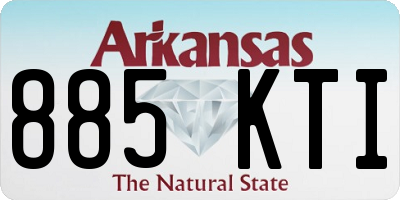 AR license plate 885KTI
