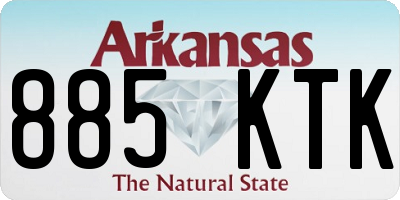 AR license plate 885KTK