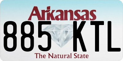 AR license plate 885KTL