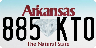 AR license plate 885KTO