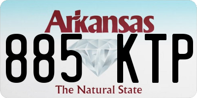 AR license plate 885KTP