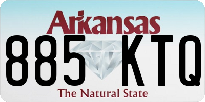 AR license plate 885KTQ
