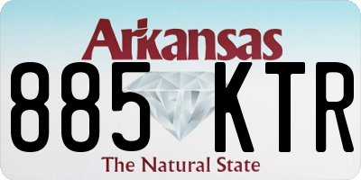 AR license plate 885KTR