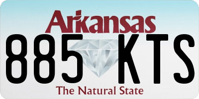 AR license plate 885KTS