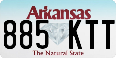AR license plate 885KTT