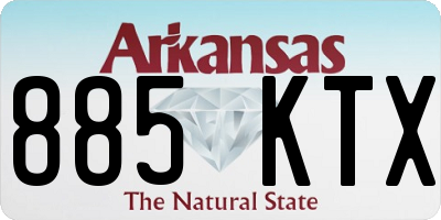 AR license plate 885KTX