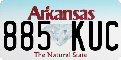 AR license plate 885KUC