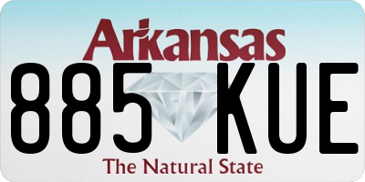 AR license plate 885KUE