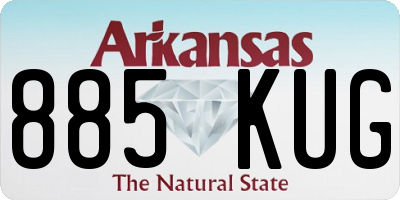 AR license plate 885KUG