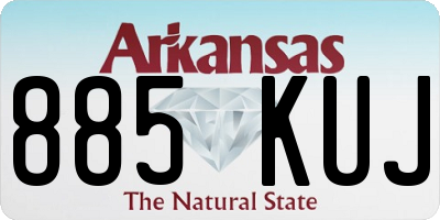 AR license plate 885KUJ