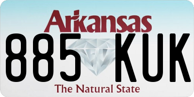 AR license plate 885KUK