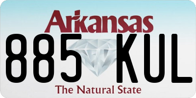 AR license plate 885KUL