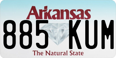 AR license plate 885KUM