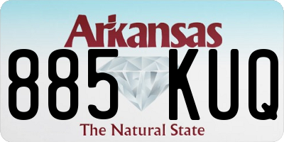 AR license plate 885KUQ