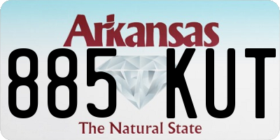 AR license plate 885KUT