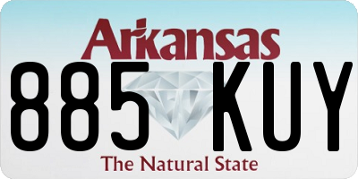 AR license plate 885KUY