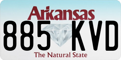 AR license plate 885KVD