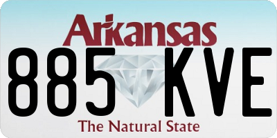 AR license plate 885KVE