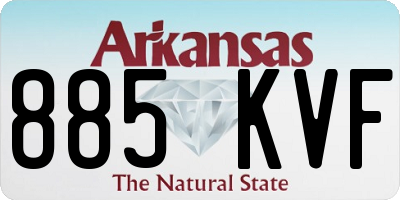 AR license plate 885KVF