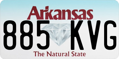 AR license plate 885KVG