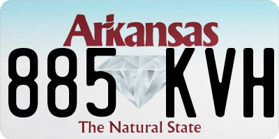 AR license plate 885KVH