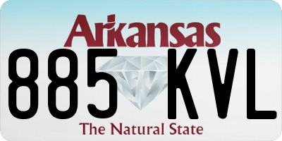 AR license plate 885KVL