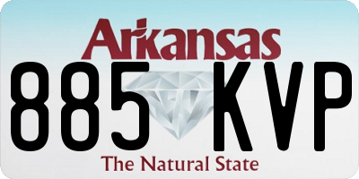 AR license plate 885KVP