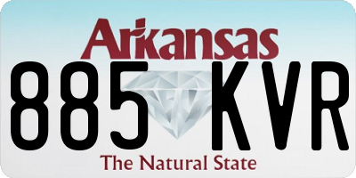 AR license plate 885KVR