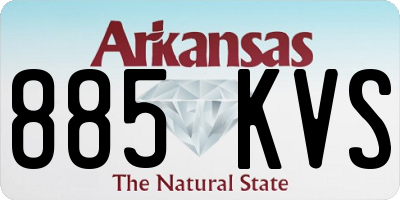 AR license plate 885KVS