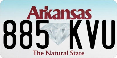 AR license plate 885KVU