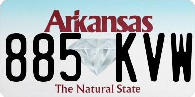 AR license plate 885KVW