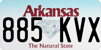 AR license plate 885KVX