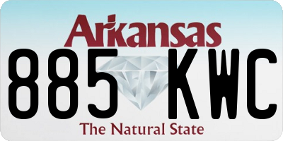 AR license plate 885KWC