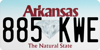 AR license plate 885KWE