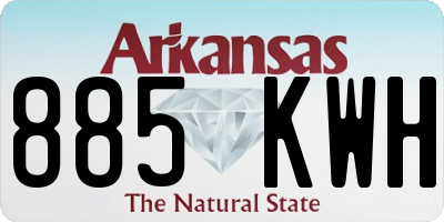AR license plate 885KWH