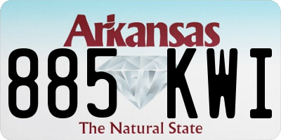 AR license plate 885KWI