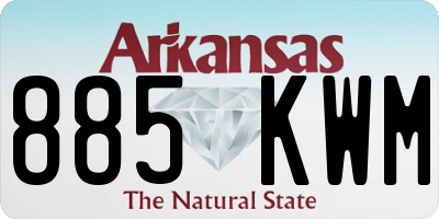 AR license plate 885KWM